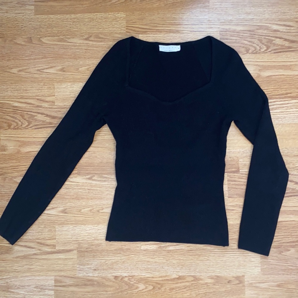Ribbed sweater top